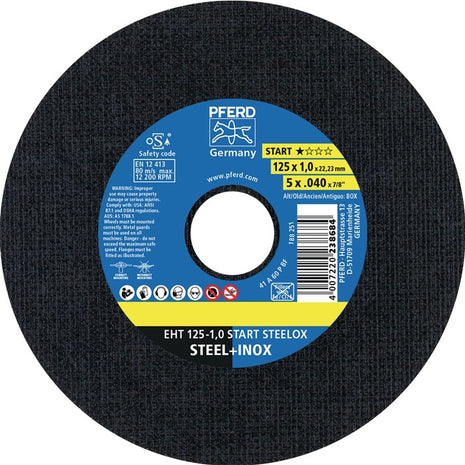 PFERD Disco da taglio START STEELOX D125x1mm diritto ( 8001720460 )