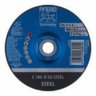 Disco abrasivo PFERD SG STEEL D180xS8.3mm (4000842051)