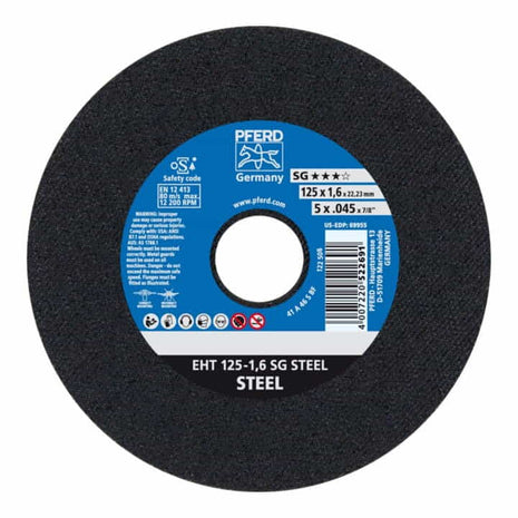 Disco da taglio PFERD SG STEEL D125x1,6mm diritto ( 4000841353 )