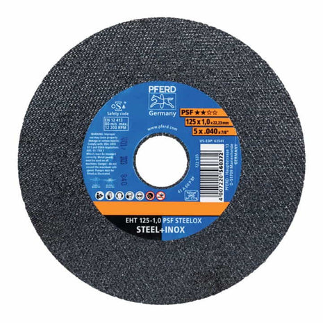 Disco de corte PFERD PSF STEELOX D125x1mm recto (4000842610)