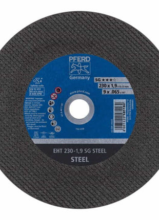 Disco de corte PFERD SG STEEL D230x1,9mm recto (4000843074)