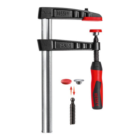 BESSEY Serre-joint en fonte malléable TG-2K envergure 400 mm col de cygne 175 mm ( 4000831773 )