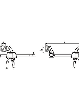 BESSEY Abrazadera de una mano EZ luz 150 mm (4000831641)