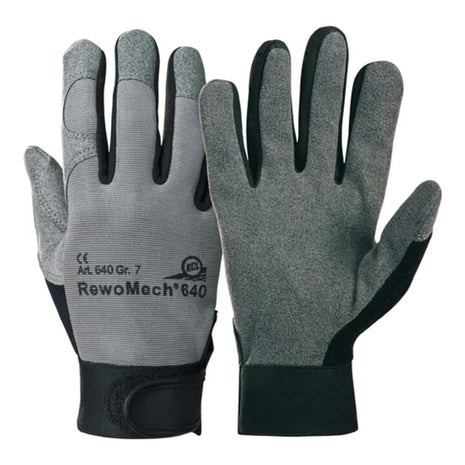 HONEYWELL Guantes de piel sintética RewoMech 640 talla 9 negro/gris (4000371732)