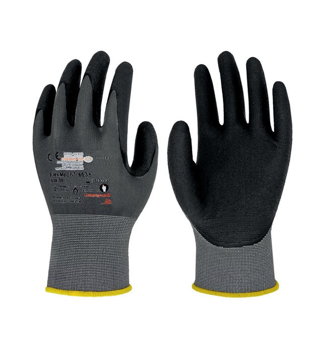 HONEYWELL Handschuhe FlexMech 663+ Größe 6 grau/schwarz ( 8000755420 )