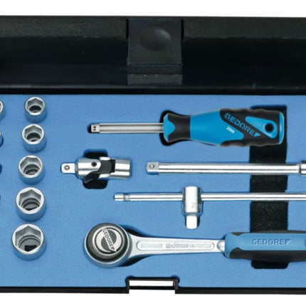 GEDORE Steckschlüsselsatz 20 EMU-3 16-teilig 1/4 ″ ( 4000820540 )