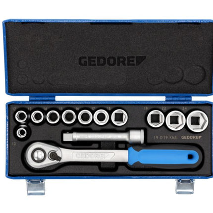 GEDORE Steckschlüsselsatz 19 KMU-20 13-teilig 1/2 ″ ( 4000880496 )