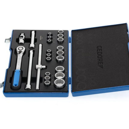 GEDORE Steckschlüsselsatz D19 EMU-20 23-teilig 1/2 ″ ( 4000880523 )