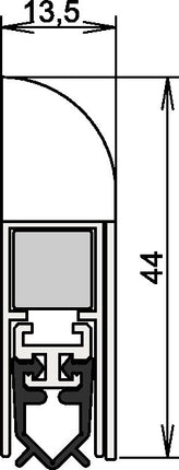 Uszczelka drzwiowa ATHMER Wind-Ex 1-310 1-stronna długość 735 mm ( 3327023013 )