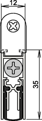 ATHMER Türdichtung Doppeldicht® M-12/35 1-392 1-seitig Länge 1083 mm ( 3327023067 )