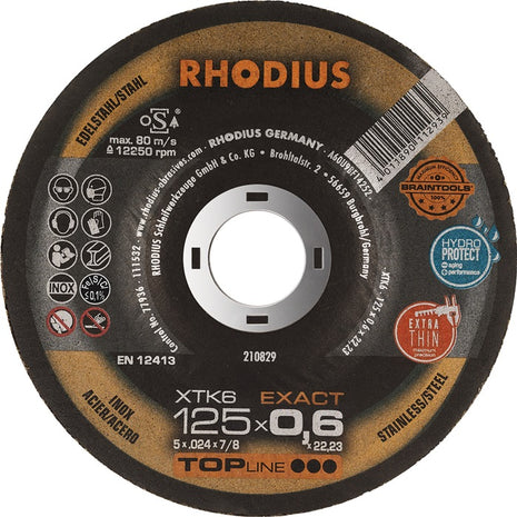 RHODIUS Trennscheibe XTK6 EXACT D115x0,6mm gerade ( 4000843181 )