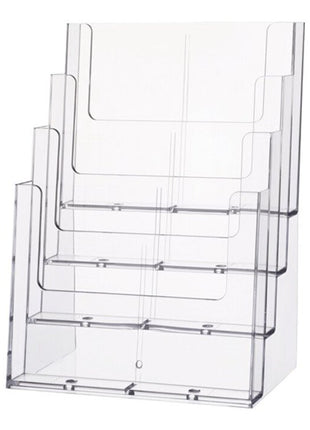 HELIT Tischprospekthalter 4 x DIN A4 hoch ( 9000493327 )