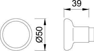 Para klamek HOPPE 54 / 54 Materiał aluminium F1 ( 3000252023 )