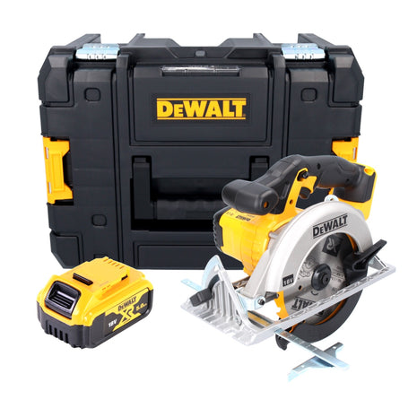 DeWalt DCS 391 NT Akku Handkreissäge 18 V 165 mm + 1x Akku 5,0 Ah + TSTAK - ohne Ladegerät - Toolbrothers