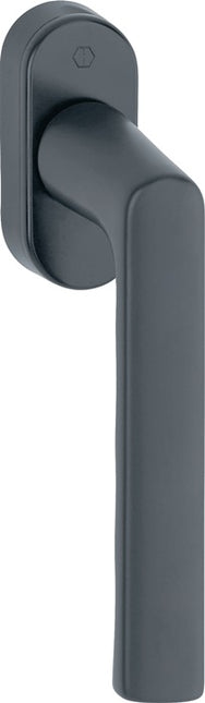 HOPPE Fenstergriff Hamburg 0700L/U26 Aluminium F9714M schwarz matt ( 3000203154 )