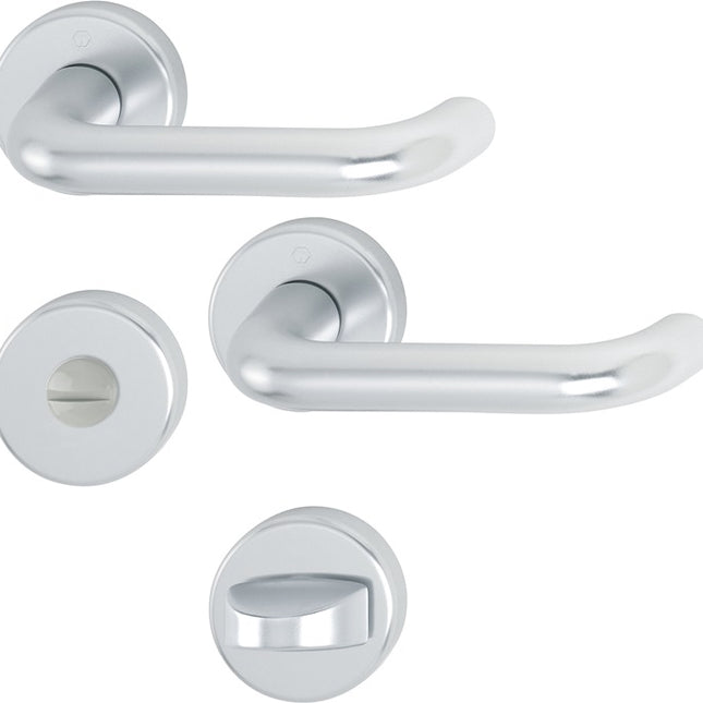 HOPPE Rosettengarnitur Paris 138L/42KV/42KVS Aluminium F1 ( 3000203810 )