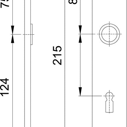 HOPPE Langschildpaar 202SP F2 / neusilberfarbig F2 ( 3000252125 )