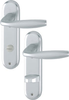 HOPPE Kurzschildgarnitur New York 1810/273KP Aluminium F1 ( 3000203556 )