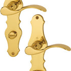 HOPPE Langschildgarnitur Weimar M112SLN/2007 Messing F71 ( 3000253092 )