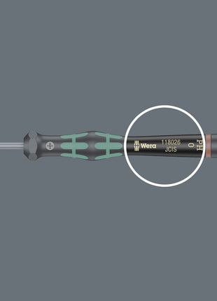 WERA Elektronik-Feinmechanik-Schraubendreher 2035 1,5 mm Klingenlänge 40 mm ( 4300001756 )