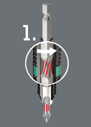 WERA Bit 851/1 BTH 1/4 ″ PH 2 Länge 25 mm ( 4000829556 )