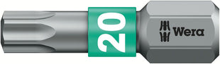 WERA Bit 867/1 BTZ 1/4 ″ T 20 Länge 25 mm ( 4000829536 )