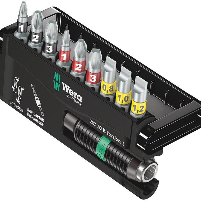 WERA Bitsortiment Bit-Check 10 BiTorsion 1 10-teilig ( 4000829670 )