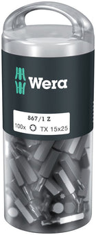 WERA duże opakowanie bitów 867/1 Z 1/4 ″ T 15 Długość 25 mm ( 4000822270 )