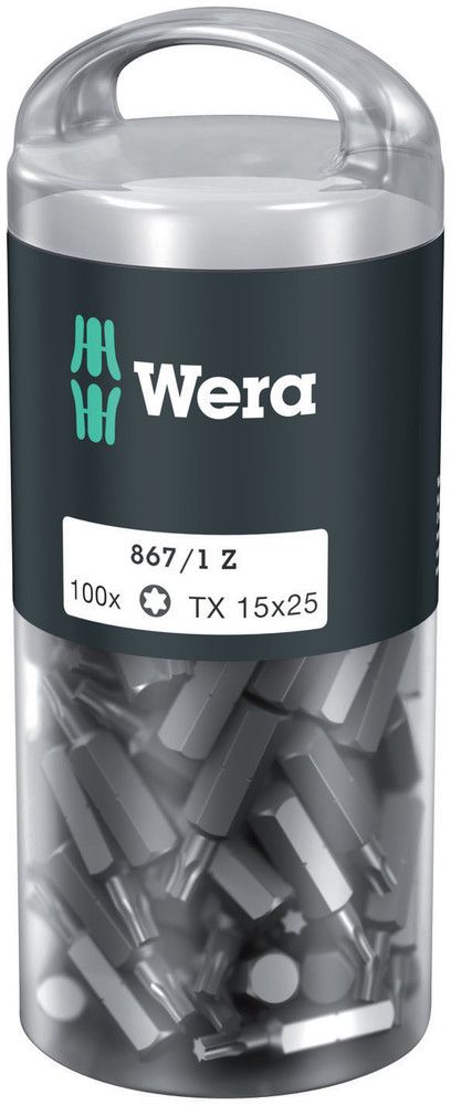 WERA Bitgroßpackung 867/1 Z 1/4 ″ T 15 Länge 25 mm ( 4000822270 )