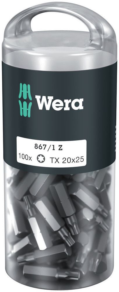 WERA Bitgroßpackung 867/1 Z 1/4 ″ T 20 Länge 25 mm ( 4000822271 )