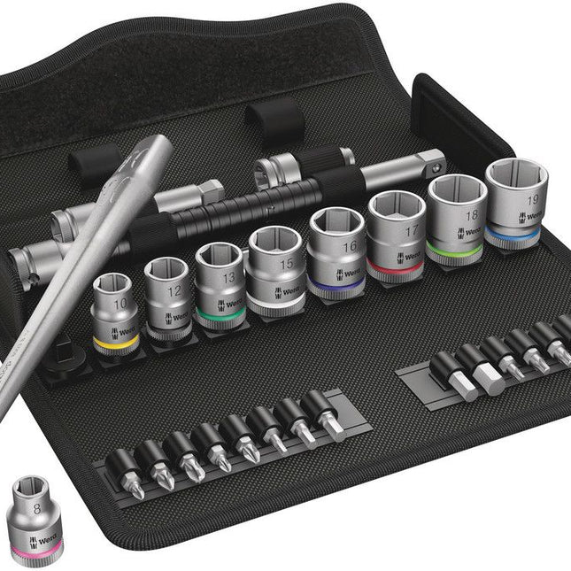 WERA Steckschlüsselsatz Zyklop Metal 8100 SB 7 29-teilig 3/8 ″ ( 4000821654 )