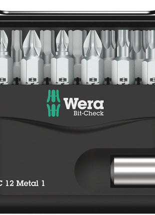 WERA Bitsortiment Bit-Check 12 Metal 1 12-teilig ( 4000829036 )