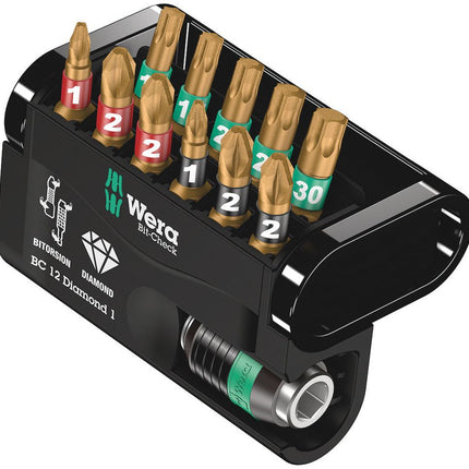 WERA Bitsortiment Bit-Check Diamond 1 12-teilig ( 4000829037 )