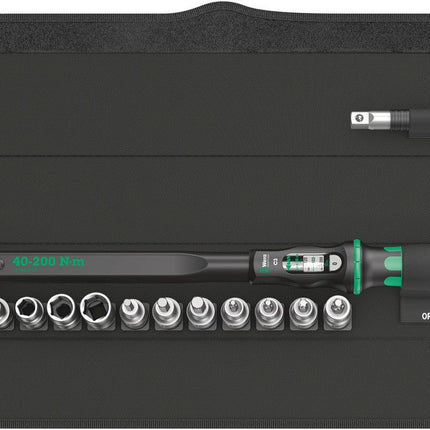 WERA Drehmomentschlüsselset Click-Torque C 3 Set 1 13-teilig 40 - 200 Nm 1/2 ″ ( 8000544741 )