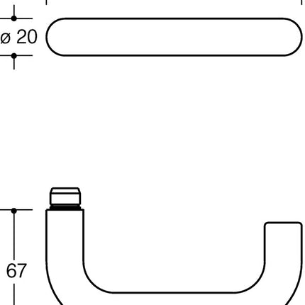 HEWI Rosettengarnitur 111R01.130 Kunststoff 99 ( 3000205234 )