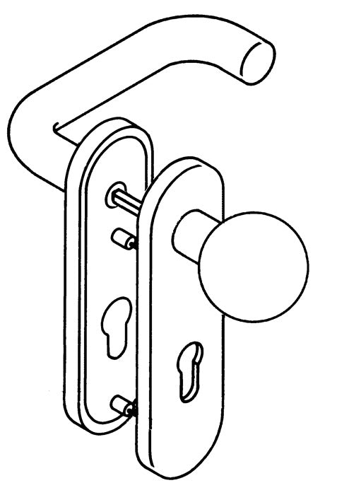 HEWI Feuerschutzgarnitur 111R13.113 Kunststoff 90 D/K ( 3000204165 )