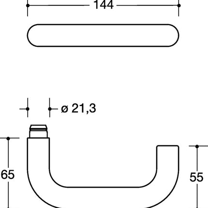 HEWI Halbgarnitur 111XAH22.130 Edelstahl XA ( 8000263039 )