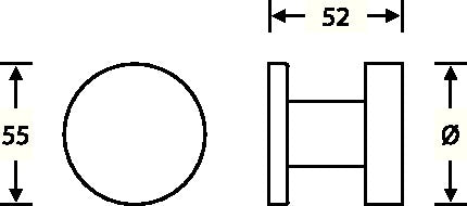 FSB Türknopf 23 0829 0005 Aluminium 0105 ( 3311102134 )