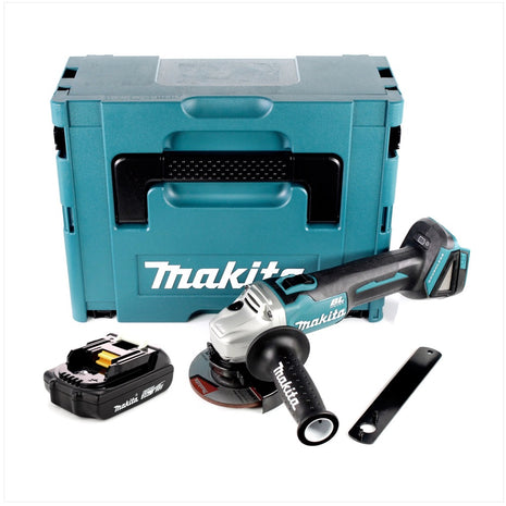 Makita DGA 456 A1J Akku Winkelschleifer 18 V 115 mm Brushless + 1x Akku 2,0 Ah + Makpac - ohne Ladegerät - Toolbrothers