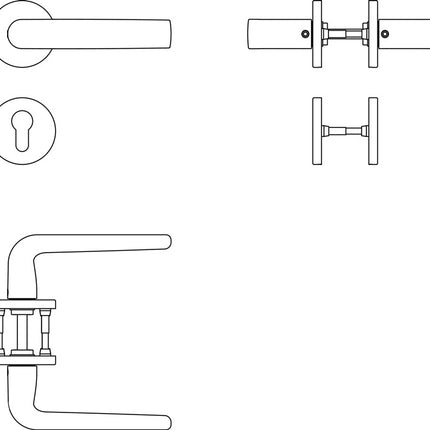 FSB Rosettengarnitur 12 1070 Aluminium 0105 ( 3322002199 )