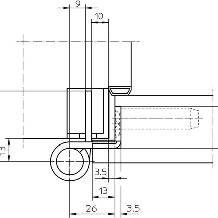 SIMONSWERK Objektband VARIANT VX 7939/160 Edelstahl matt gebürstet 200 kg ( 3000255460 )