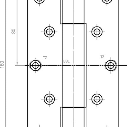 SIMONSWERK Objektband VARIANT VN 2929/160 Stahl matt vernickelt / F2 160 kg ( 3000255495 )