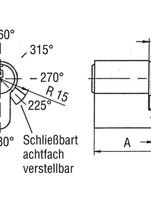 Półcylinder profilowy BKS 8900 31/10 mm ( 3000251976 )