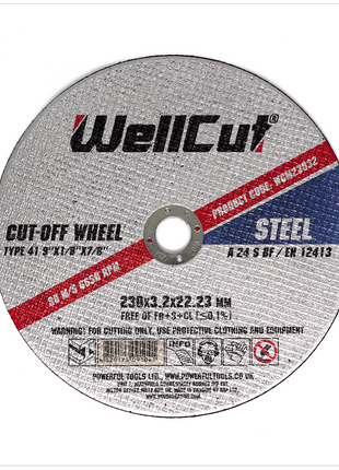 WellCut WCM 23032 - 25 Stück Trennscheibe 230 mm für Metalle - Toolbrothers