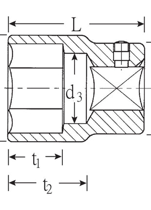 STAHLWILLE Steckschlüsseleinsatz 55 3/4 ″ 6-kant ( 4000826453 )