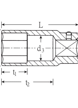 STAHLWILLE Steckschlüsseleinsatz 56 3/4 ″ 6-kant ( 4000826464 )