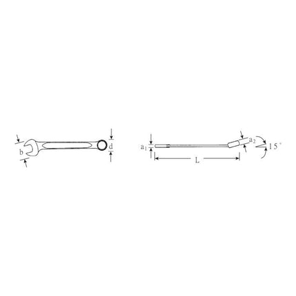 STAHLWILLE Ringmaulschlüssel OPEN BOX 13 SW 50 mm Länge 530 mm ( 4000826028 )