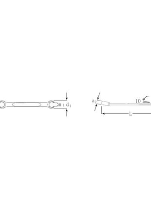 STAHLWILLE clé polygonale double OUVERTE 24 11 x 13 mm 170 mm (4000826108)