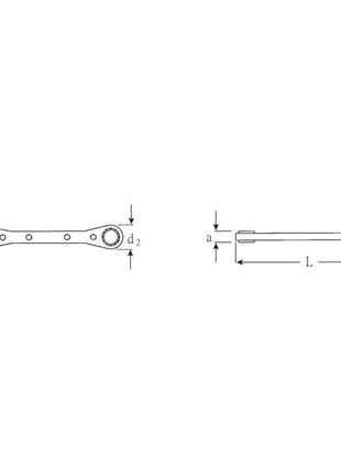 STAHLWILLE Ratschenringschlüssel 25 10 x 11 mm ( 4000826136 )