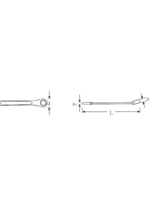 STAHLWILLE Maulringratschenschlüssel OPEN-RATCH 17 Schlüsselweite 8 mm Länge 144 mm ( 4000826063 )